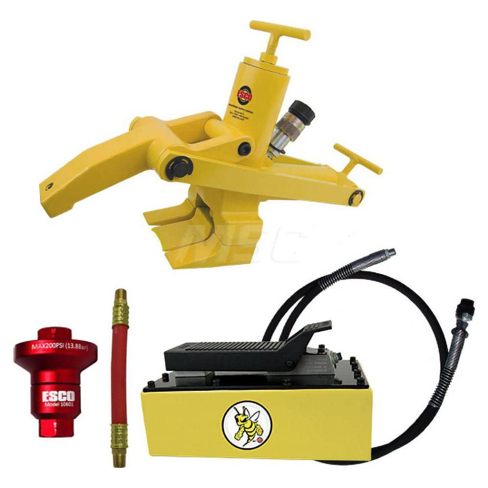 Tire Changers & Balancers; Type: Tire Bead Breaker; Includes: Coupler; 5 qt Hydraulic Pump; Hose; Air Reducer w/6″ Whip Hose; Bead Breaker; Cylinder Stroke Length (Inch): 3-3/4