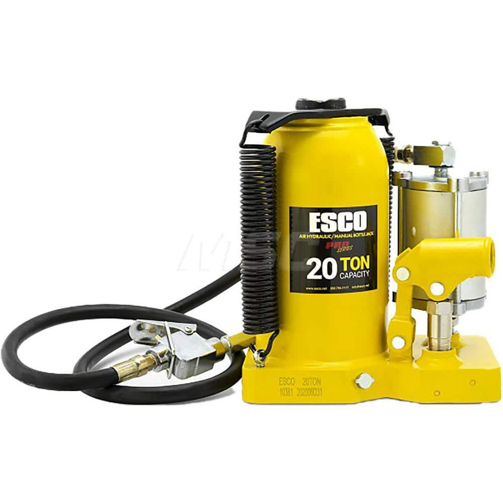 Manual Bottle, Screw, Ratchet & Hydraulic Jacks; Jack Type: Hydraulic Bottle Jack; Load Capacity (Tons): 20; Minimum Height (Inch): 10; Minimum Height (Decimal Inch): 10.0000; Maximum Height (Inch): 20.0000; Maximum Height (Inch): 20