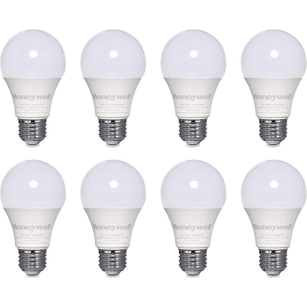Honeywell - Lamps & Light Bulbs; Lamp Technology: LED ; Lamps Style: Commercial/Industrial ; Lamp Type: A19 ; Wattage Equivalent Range: 60-74 ; Actual Wattage: 8.50 ; Base Style: E26 - Exact Industrial Supply
