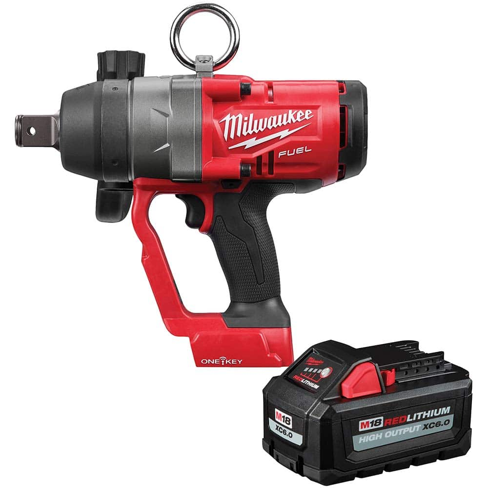 Milwaukee Tool - Cordless Impact Wrenches & Ratchets Voltage: 18.00 Drive Size (Inch): 1 - Eagle Tool & Supply