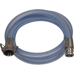 Kuriyama of America - Food & Beverage Hose; Inside Diameter (Inch): 4 ; Outside Diameter (Decimal Inch): 4.7200 ; Length (Feet): 10 ; Bend Radius (Inch): 10 ; Maximum Working Pressure (psi): 35.000 ; Vacuum Rating: 24 In. Hg; 20 In Hg - Exact Industrial Supply