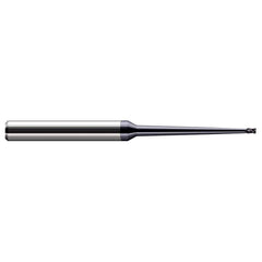 Harvey Tool - 3/32", 9/64" LOC, 1/4" Shank Diam, 4" OAL, 2 Flute Solid Carbide Square End Mill - Exact Industrial Supply