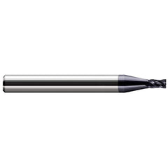 Harvey Tool - Square End Mills; Mill Diameter (Decimal Inch): 0.0380 ; Length of Cut (Decimal Inch): 0.0570 ; Material: Solid Carbide ; Finish/Coating: AlTiN ; Shank Diameter (Inch): 1/8 ; Single or Double End: Single - Exact Industrial Supply
