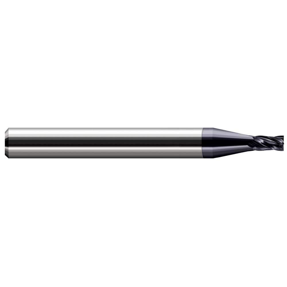 Harvey Tool - 0.08", 0.12" LOC, 1/8" Shank Diam, 1-1/2" OAL, 4 Flute Solid Carbide Square End Mill - Exact Industrial Supply