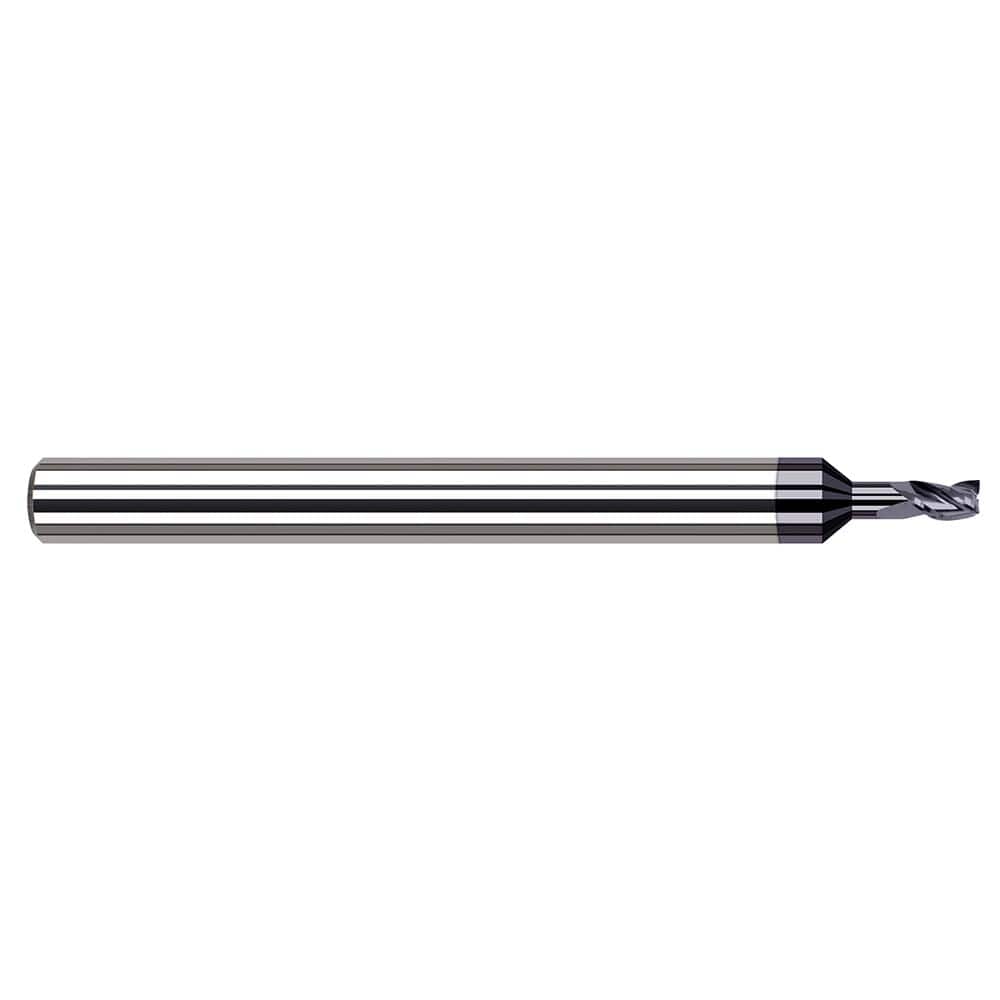 Harvey Tool - Square End Mills; Mill Diameter (Decimal Inch): 0.0300 ; Length of Cut (Decimal Inch): 0.0450 ; Material: Solid Carbide ; Finish/Coating: AlTiN ; Shank Diameter (Inch): 1/8 ; Single or Double End: Single - Exact Industrial Supply