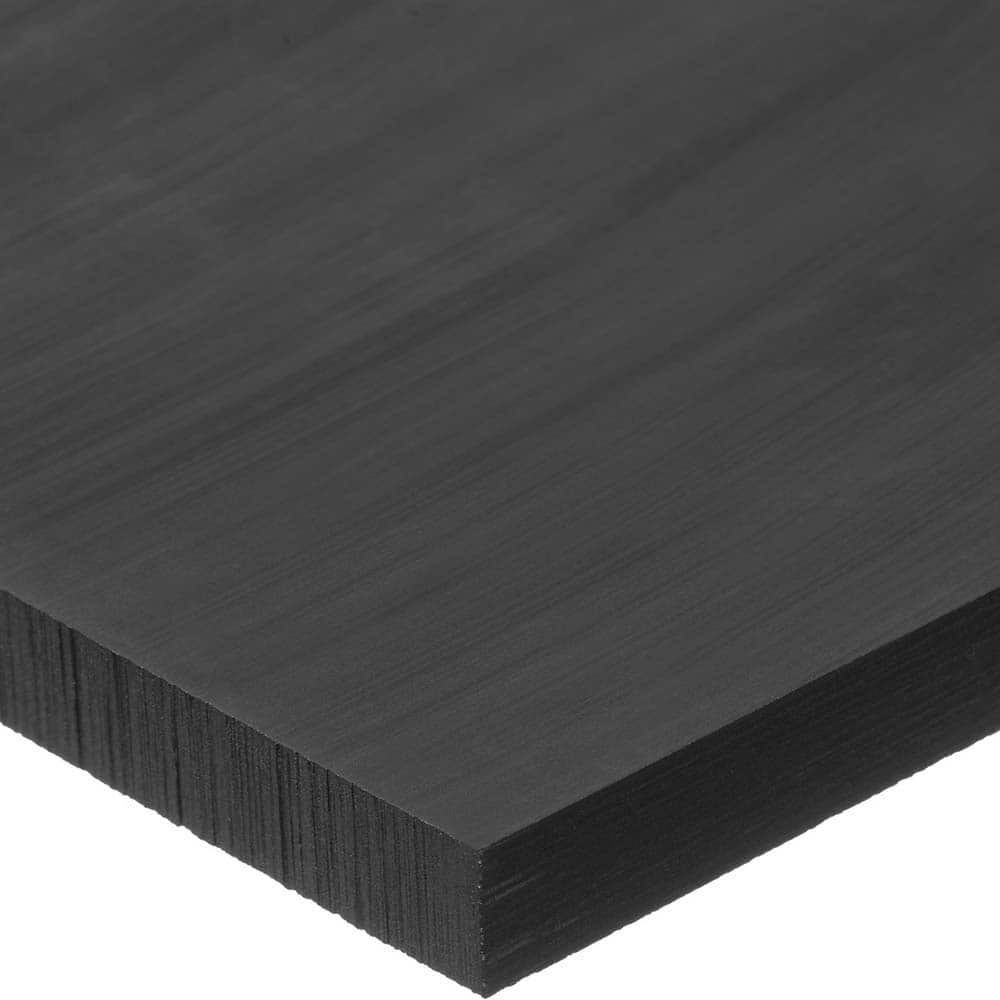 USA Sealing - Plastic Bars; Material: PTFE ; Shape: Rectangular ; Height (Inch): 3/4 ; Width (Inch): 3 ; Length (Feet): 4.000 ; Color: Black - Exact Industrial Supply
