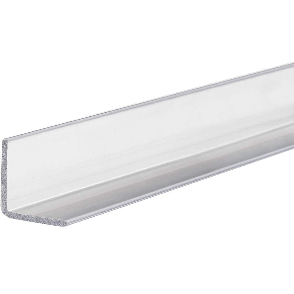 USA Sealing - Plastic Angles; Material: Polycarbonate ; Leg Length (Inch): 1 ; Leg Height (Inch): 1.00 ; Thickness (Inch): 0.0500 ; Length (Feet): 6.000 ; Type: 90 Degree Polycarbonate Angle - Exact Industrial Supply