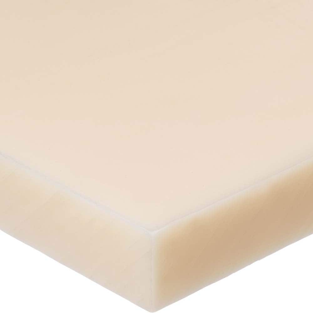USA Sealing - Plastic Sheets; Material: Nylon 6/12 ; Thickness (Inch): 1/8 ; Width (Inch): 6.0000 ; Length (Inch): 6 ; Tensile Strength (psi): 10000 ; Color: Off-White - Exact Industrial Supply