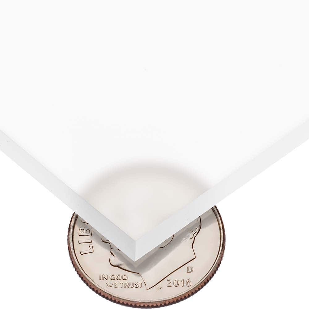 USA Sealing - Plastic Sheets; Material: Cast Acrylic ; Thickness (Inch): 3/16 ; Length (Feet): 8 ; Tensile Strength (psi): 10000 ; Color: Frosted ; Material Grade: Standard - Exact Industrial Supply