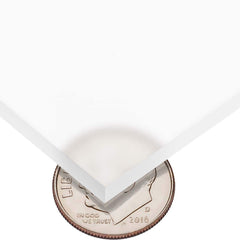 USA Sealing - Plastic Sheets; Material: Cast Acrylic ; Thickness (Inch): 3/16 ; Length (Feet): 1 ; Tensile Strength (psi): 10000 ; Color: Frosted ; Material Grade: Standard - Exact Industrial Supply