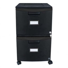 Storex - File Cabinets & Accessories Type: Mobile File Number of Drawers: 2 - Eagle Tool & Supply