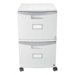 Storex - File Cabinets & Accessories Type: Mobile File Number of Drawers: 2 - Eagle Tool & Supply