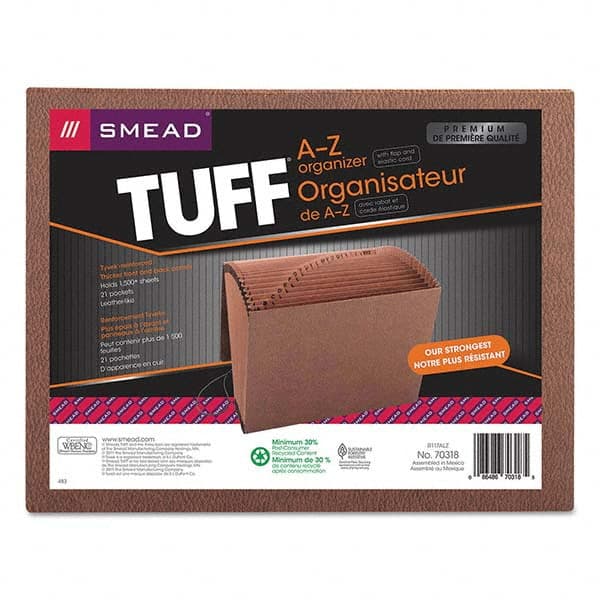 SMEAD - File Folders, Expansion Folders & Hanging Files Folder/File Type: Expanding Wallet Color: Brown - Eagle Tool & Supply