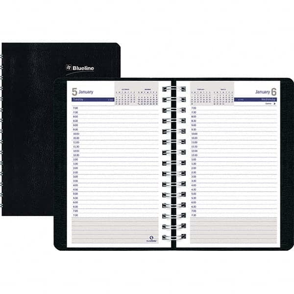 Blueline - Note Pads, Writing Pads & Notebooks Writing Pads & Notebook Type: Daily Planner Size: 8 x 5 - Eagle Tool & Supply