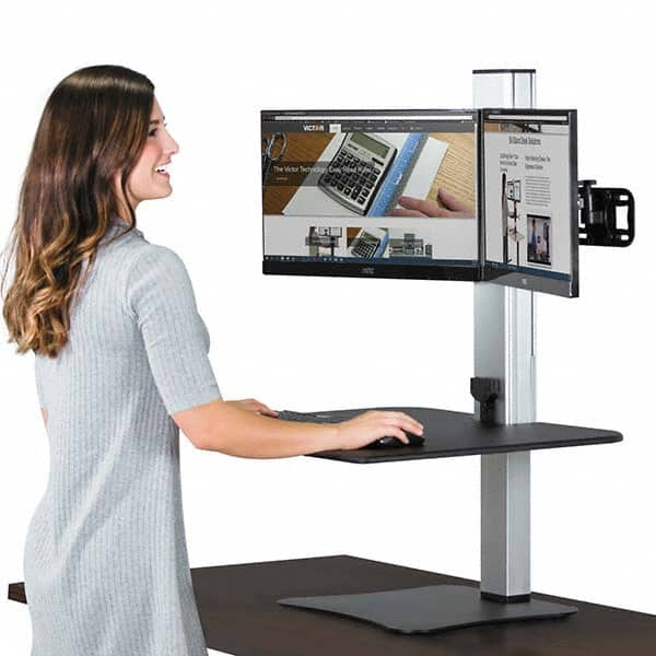 Victor - Office Cubicle Workstations & Worksurfaces Type: Sit N Stand Width (Inch): 28 - Eagle Tool & Supply