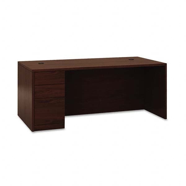 Hon - Office Desks Type: Single Pedestal w/Left Hand Return Center Draw: No - Eagle Tool & Supply