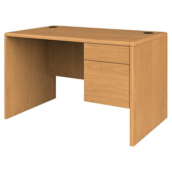 Hon - Office Desks Type: Single Pedestal w/Right Hand Return Center Draw: No - Eagle Tool & Supply