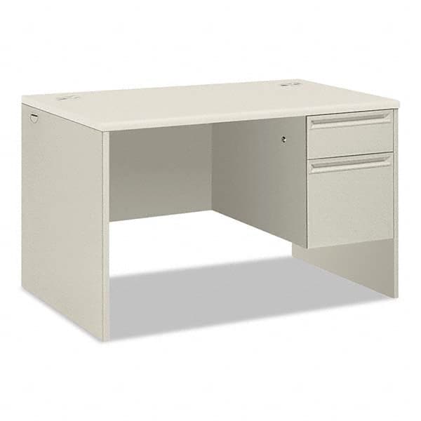 Hon - Office Desks Type: Single Pedestal w/Right Hand Return Center Draw: No - Eagle Tool & Supply