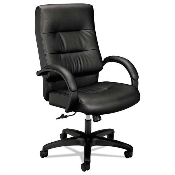 Hon - 47-1/4" High Executive High Back Leather Chair - Eagle Tool & Supply