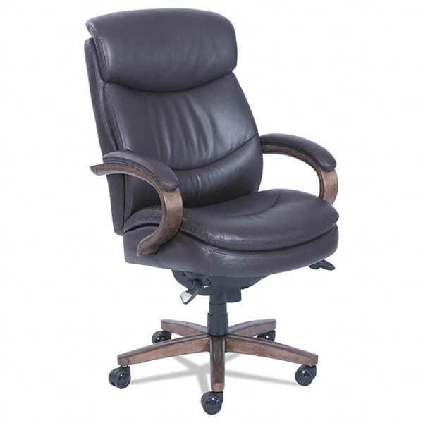 La-Z-Boy - 47" High Executive High Back Leather Chair - Eagle Tool & Supply