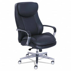 La-Z-Boy - 47-1/2" High Executive High Back Leather Chair - Eagle Tool & Supply