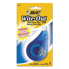 Bic - Correction Fluid & Tape Type: Correction Tape Non-Refillable Tape Size: 1/6 x 472" - Eagle Tool & Supply