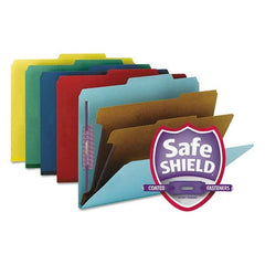 SMEAD - File Folders, Expansion Folders & Hanging Files Folder/File Type: Classification Folders with Tob Tab Fastener Color: Multi-Color - Eagle Tool & Supply