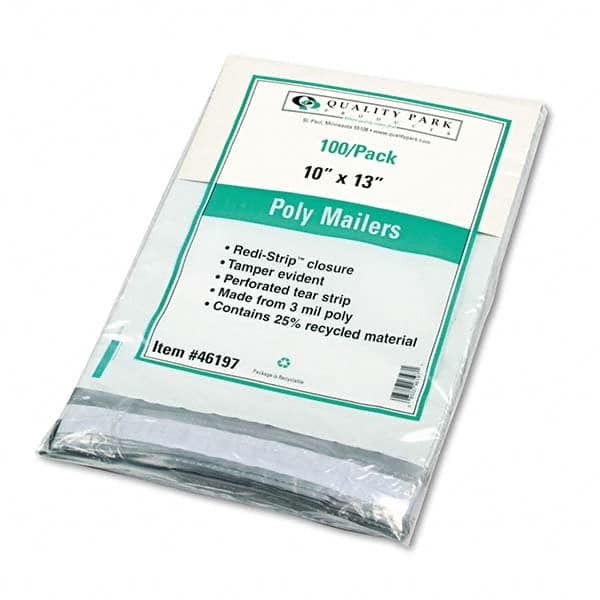 Poly Mailer: 10″ OAW, 13″ OAL, 100 Pk