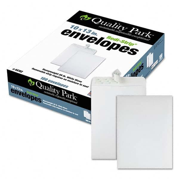 Quality Park - Mailers, Sheets & Envelopes Type: Catalog Envelope Style: Peel-Off Self-Seal - Eagle Tool & Supply