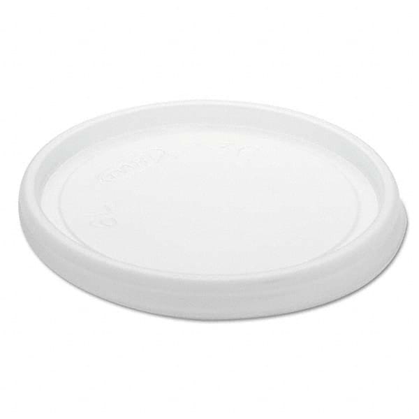 DART - Non-Vented Cup Lids, Fits 6 oz Cups, 2,3-1/2,4 oz Food Containers, Translucent, 1000/Carton - Eagle Tool & Supply