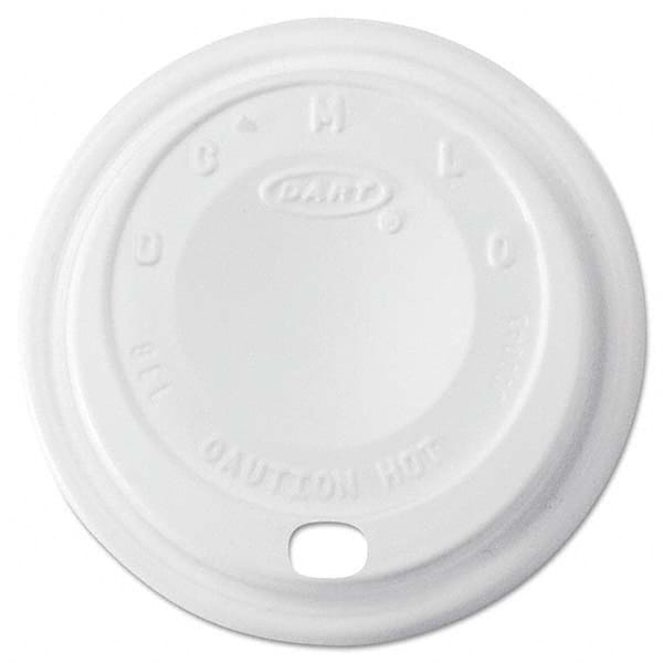 DART - Cappuccino Dome Sipper Lids, 8-10 oz Cups, White, 1000/Carton - Eagle Tool & Supply