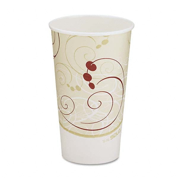 DART - Hot Cups, Symphony Design, 16 oz, Beige, 1000/Carton - Eagle Tool & Supply