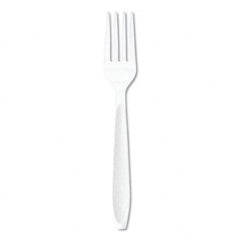 DART - Impress Heavyweight Full-Length Polystyrene Cutlery, Fork, White, 1000/Carton - Eagle Tool & Supply