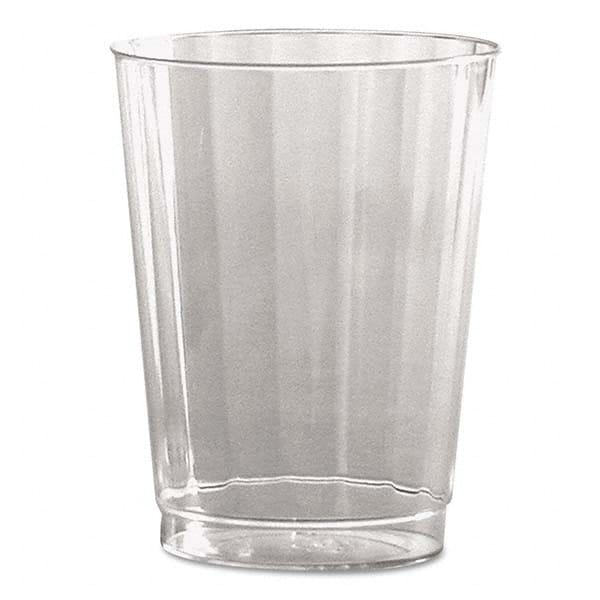 WNA - Classic Crystal Plastic Tumblers, 10 oz, Clear, Fluted, Tall, 12/Pack - Eagle Tool & Supply