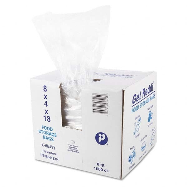 Inteplast Group - Reclosable Food & Sandwich Bags Volume Capacity: 8 Qt. Width (Inch): 8 - Eagle Tool & Supply