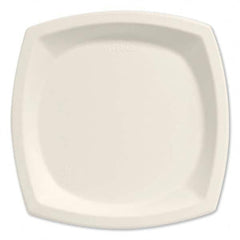 DART - Bare Eco-Forward Sugarcane Dinnerware, 10" Diam, Plate, Ivory, 125/Pack - Eagle Tool & Supply