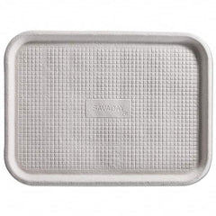 Savaday Molded Fiber Flat Food Tray, White, 12x16, 200/Carton White