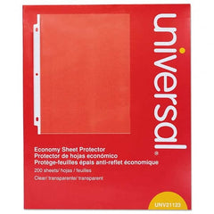 UNIVERSAL - Document Protectors Type: Sheet Protectors-Ring Binder Width (Inch): 8-1/2 - Eagle Tool & Supply