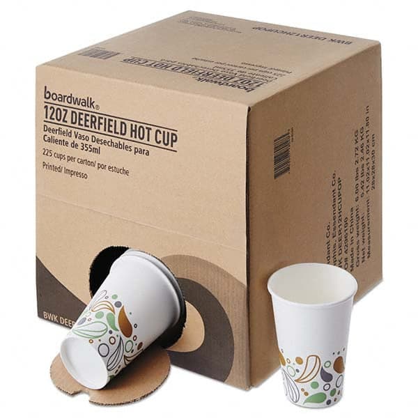 Boardwalk - Convenience Pack Paper Hot Cups, 12 oz, Deerfield Print, 225/Carton - Eagle Tool & Supply