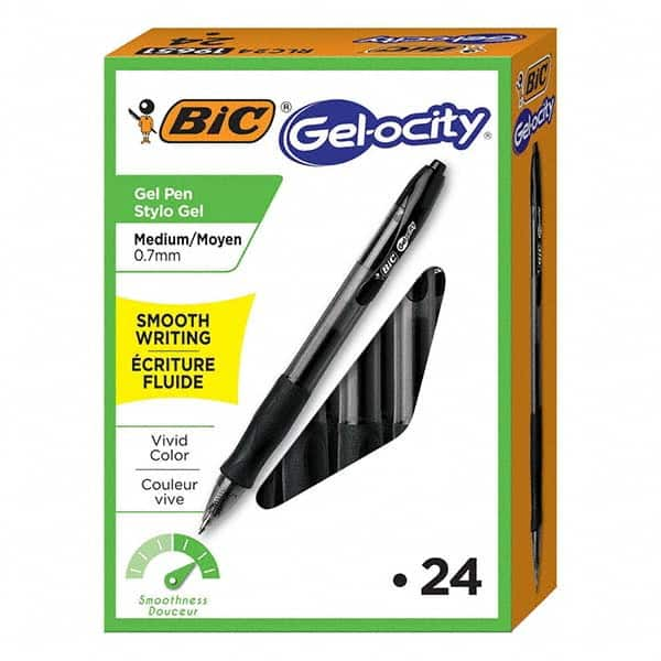 Bic - Pens & Pencils Type: Gel Roller Ball Pen Color: Black - Eagle Tool & Supply