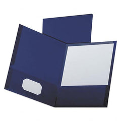 OXFORD - File Folders, Expansion Folders & Hanging Files Folder/File Type: Pocket Folders Color: Blue - Eagle Tool & Supply