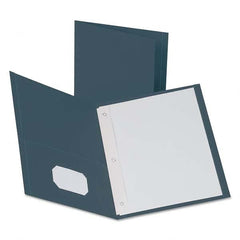 OXFORD - File Folders, Expansion Folders & Hanging Files Folder/File Type: Pocket Folders Color: Blue - Eagle Tool & Supply