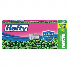 Hefty - Reclosable Food & Sandwich Bags Volume Capacity: 1 Gal. Width (Inch): 10.560 - Eagle Tool & Supply