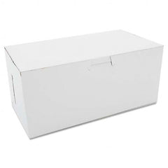 SCT - Non-Window Bakery Boxes, 9 x 5 x 4, White, 250/Carton - Eagle Tool & Supply