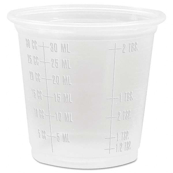 DART - Conex Complements Graduated Plastic Portion Cups, 1.25 oz, Translucent, 2500/CT - Eagle Tool & Supply