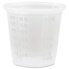 DART - Conex Complements Graduated Plastic Portion Cups, 1.25 oz, Translucent, 2500/CT - Eagle Tool & Supply