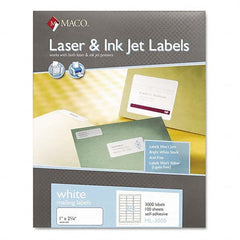 MACO - Labels, Ribbons & Tapes Type: Address Label Color: White - Eagle Tool & Supply