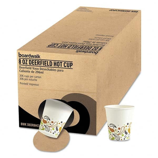 Boardwalk - Convenience Pack Paper Hot Cups, 8 oz, Deerfield Print, 306/Carton - Eagle Tool & Supply