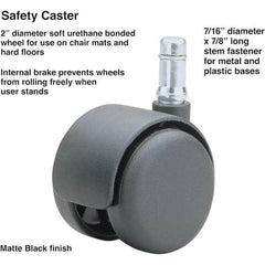 Master Caster - Cushions, Casters & Chair Accessories Type: Caster Set For Use With: Office and Home Furniture - Eagle Tool & Supply