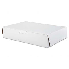 SCT - Tuck-Top Bakery Boxes, 19w x 14d x 4h, White, 50/Carton - Eagle Tool & Supply